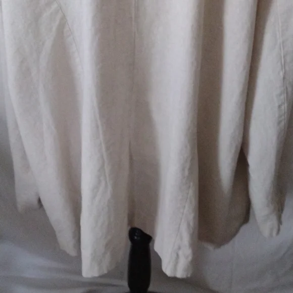 AVENUE WOMEN OVERSIZED DOUBLE BREASTED BLAZER LINEN BLEND - Picture 7 of 11